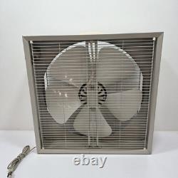 Ventilateur en métal vintage GE de General Electric, 3 vitesses, 5 pales