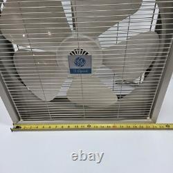 Ventilateur en métal vintage GE de General Electric, 3 vitesses, 5 pales