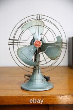 Ventilateur industriel VTG General Electric GE Vortalex à 10 pales art déco oscillant
