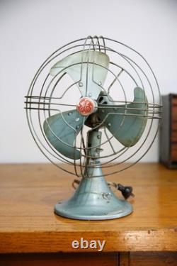 Ventilateur industriel VTG General Electric GE Vortalex à 10 pales art déco oscillant