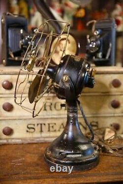 Ventilateur industriel en laiton GE General Electric antique à hélice en laiton 12 vintage Ventilateur industriel en laiton GE General Electric antique à hélice en laiton 12 vintage