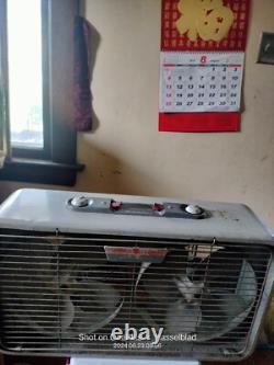 Ventilateur industriel en métal double Vintage General Electric AS-IS