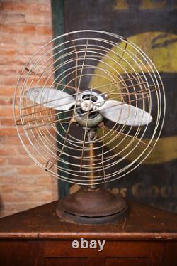 Ventilateur industriel vintage hélice d'avion 20 lames moteur General Electric ancien