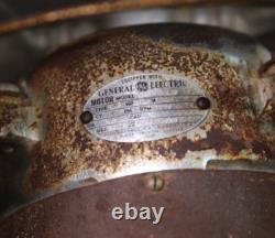 Ventilateur industriel vintage moteur General Electric hélice d'avion 20 pales