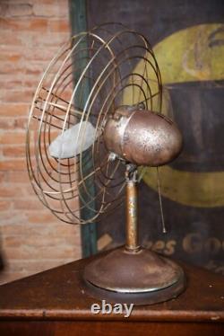Ventilateur industriel vintage moteur General Electric hélice d'avion 20 pales