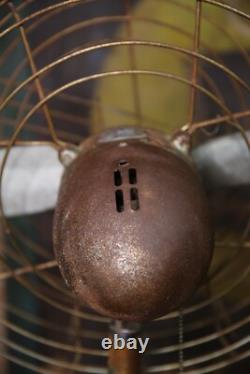 Ventilateur industriel vintage moteur General Electric hélice d'avion 20 pales