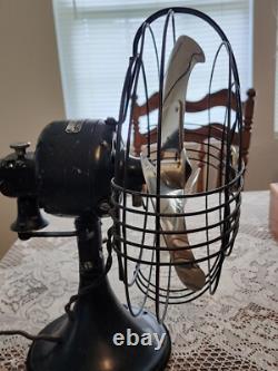 Ventilateur oscillant GE Vortalex 12 des années 1930 At1 78x191 X12634 3 pales