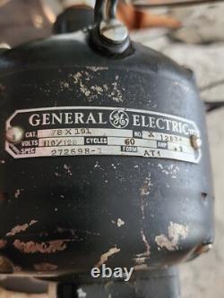 Ventilateur oscillant GE Vortalex 12 des années 1930 At1 78x191 X12634 3 pales