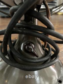 Ventilateur oscillant General Electric Vortalex vintage des années 1940 en état proche du neuf, testé et fonctionnel