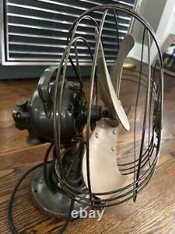 Ventilateur oscillant General Electric Vortalex vintage des années 1940 en état proche du neuf, testé et fonctionnel