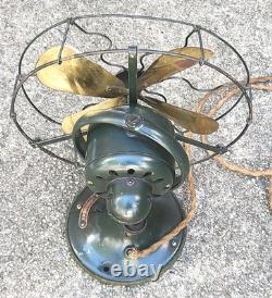 Ventilateur oscillant General Electric Whiz antique vtg 1924 9 D1 54197 état d'origine