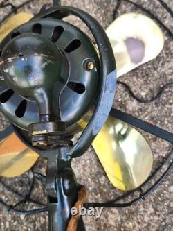 Ventilateur oscillant General Electric Whiz antique vtg 1924 9 D1 54197 état d'origine