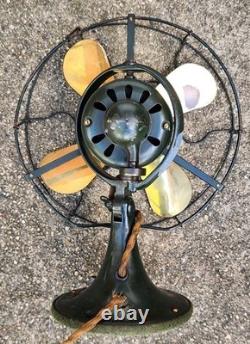 Ventilateur oscillant General Electric Whiz antique vtg 1924 9 D1 54197 état d'origine