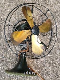 Ventilateur oscillant General Electric Whiz antique vtg 1924 9 D1 54197 état d'origine