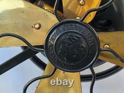 Ventilateur oscillant General Electric Whiz antique vtg 1924 9 D1 54197 état d'origine
