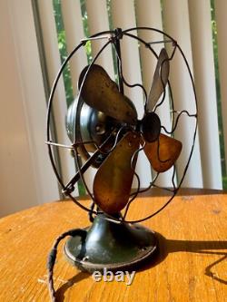 Ventilateur oscillant General Electric Whiz des années 1920 en état d'origine. Fonctionne.