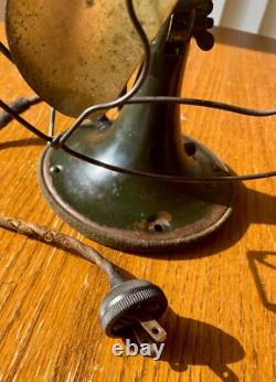 Ventilateur oscillant General Electric Whiz des années 1920 en état d'origine. Fonctionne.