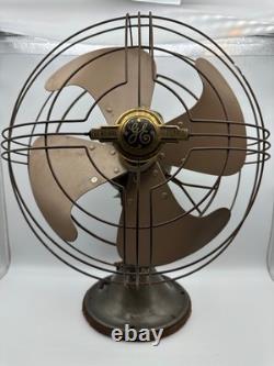 Ventilateur oscillant Vintage GE General Electric Vortalex 15 Spécification 272903-1 FM 12V1