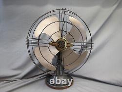 Ventilateur oscillant Vintage GE General Electric Vortalex 16 à 3 vitesses avec grille en métal