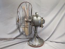 Ventilateur oscillant Vintage GE General Electric Vortalex 16 à 3 vitesses avec grille en métal