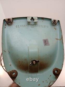 Ventilateur oscillant à 2 vitesses General Electric Vintage F15s125 Rare Teal Blue Green