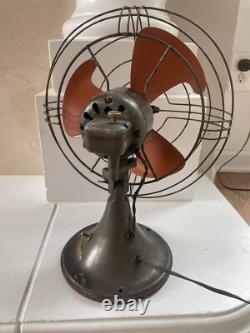 Ventilateur oscillant à 3 pales de 12 pouces General Electric/GE Vortalex des années 30-40