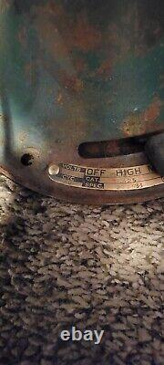 Ventilateur oscillant antique GENERAL ELECTRIC à 16 pales Type AOU GE Fonctionnel