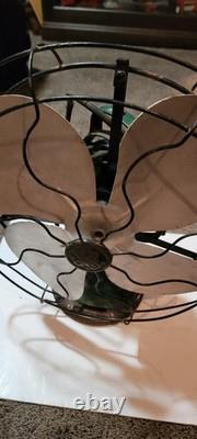 Ventilateur oscillant antique GENERAL ELECTRIC à 16 pales Type AOU GE Ventilateur 3 vitesses À LIRE
