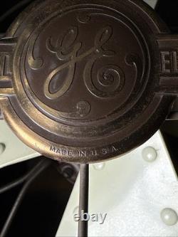 Ventilateur oscillant de sol Vortalex General Electric de 6 pieds vintage des années 40, fonctionne très bien