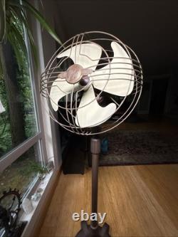 Ventilateur oscillant de sol Vortalex General Electric de 6 pieds vintage des années 40, fonctionne très bien