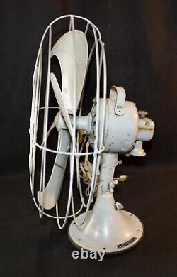 Ventilateur oscillant de table/bureau Vintage General Electric F12V163 Vortalex. Fonctionne.