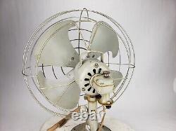 Ventilateur oscillant en métal Vintage GE General Electric Vortalex 16 à 3 vitesses