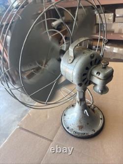 Ventilateur oscillant vintage GE 16 Vortalex F12V163 #43 en état de marche trouvé dans une succession