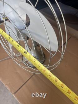 Ventilateur oscillant vintage GE 16 Vortalex F12V163 #43 en état de marche trouvé dans une succession