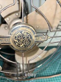 Ventilateur oscillant vintage GE General Electric 14 3 pales de ventilateur