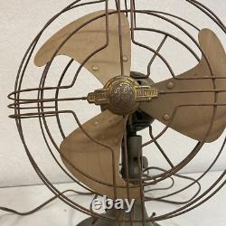 Ventilateur oscillant vintage GE General Electric 14 pouces 3 pales