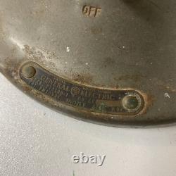 Ventilateur oscillant vintage GE General Electric 14 pouces 3 pales