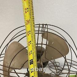 Ventilateur oscillant vintage GE General Electric 14 pouces 3 pales