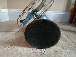 Ventilateur oscillant vintage GE General Electric F12V43 industriel vert