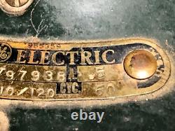 Ventilateur oscillant vintage GE General Electric petite taille cage en fil OD vert fonctionne