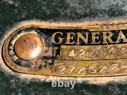 Ventilateur oscillant vintage GE General Electric petite taille cage en fil OD vert fonctionne