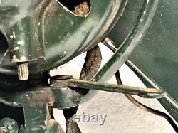 Ventilateur oscillant vintage GE General Electric petite taille cage en fil OD vert fonctionne