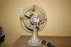 Ventilateur oscillant vintage MCM de General Electric GE Vortalex à 2 vitesses de 1950 VIDÉO