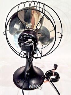 Ventilateur silencieux vintage General Electric Cat # 49x723 GE pour pièces ou réparation en bon état