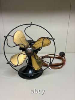 Ventilateur vintage GENERAL ELECTRIC GE 6. Série F. 110 V. 1924 Vintage testé et fonctionne