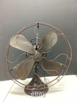 Ventilateur vintage General Electric 16 lames en laiton