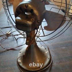 Ventilateur vintage General Electric GE 14 à 3 pales en métal, lire la description