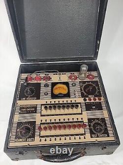 Vérificateur de tubes Vintage General Electric GE Modèle TC-3 T C 3 Support de tube Hifi