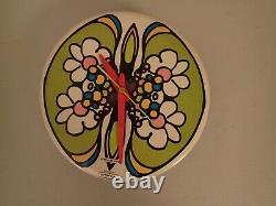 Very Rare Peter Max Original Ge Clock 60 Ans Pop Art Design Beatles Warhol