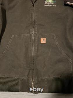 Veste Carhartt J130 Mos Sandstone vintage General Electric homme XLT neuve avec étiquette